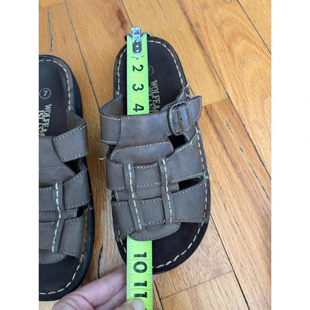 Wolfe‎ Island Fisherman Sandals Brown Size 7 Men's/8.5 Woman's